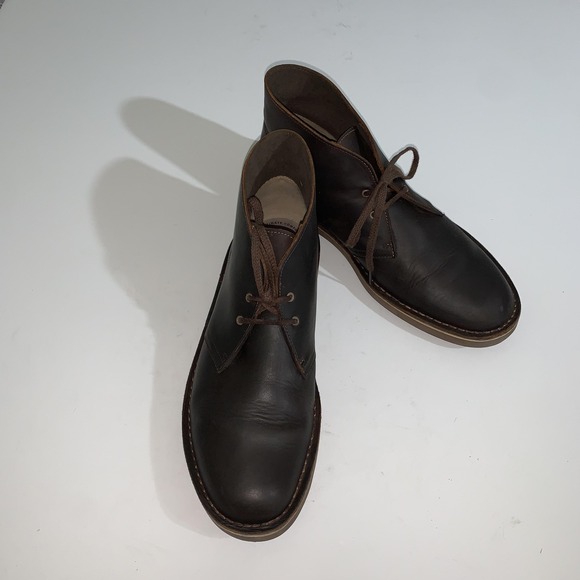 Clarks Bushacre Desert Boots Mens Size 12 Brown Leather Ankle Casual 15522 main image 5
